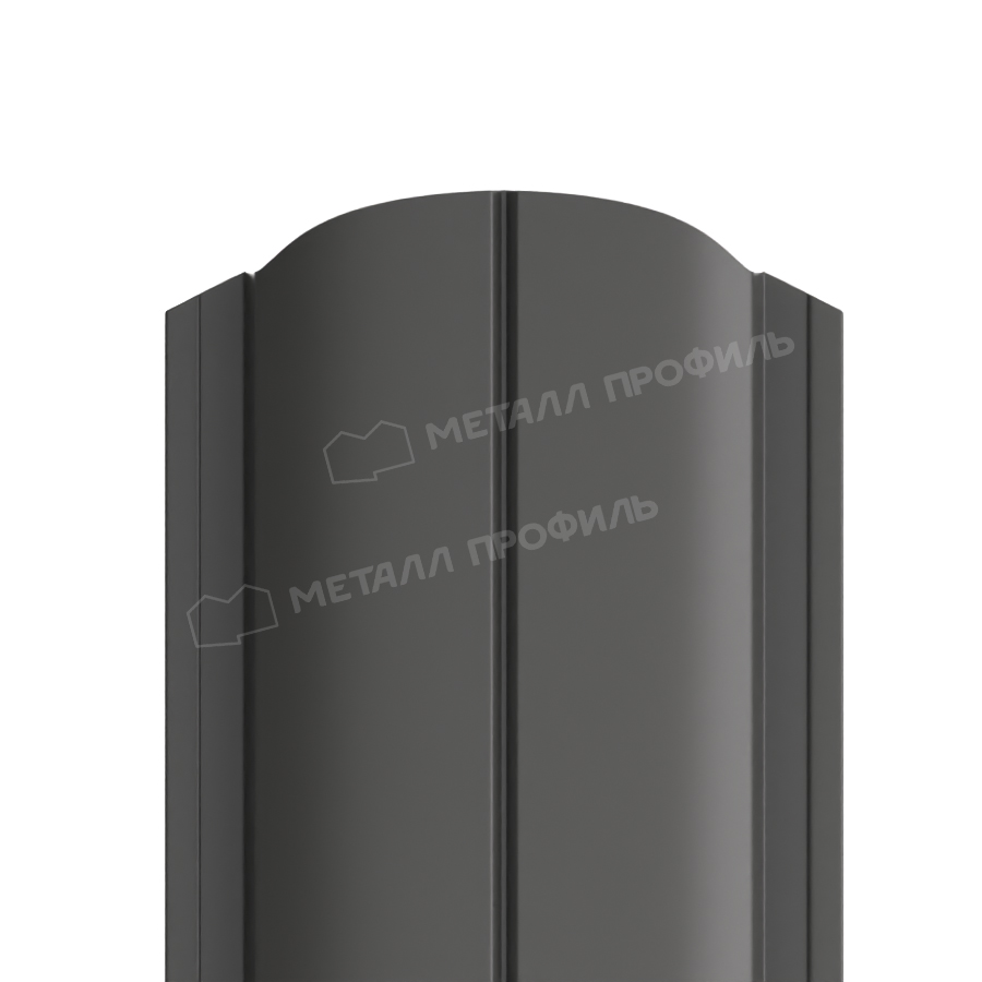Штакетник металлический МЕТАЛЛ ПРОФИЛЬ ELLIPSE-O 19х126 (PURETAN-20-RR23-0.5)