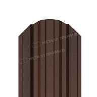 Штакетник металлический МЕТАЛЛ ПРОФИЛЬ TRAPEZE-O 16,5х118 (VALORI-20-Brown-0.5)