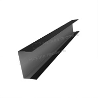 Планка стойки забора 60мм 35х60 х 3000 (VikingMP E-20-9005-0.5)