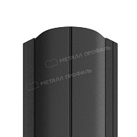 Штакетник металлический МЕТАЛЛ ПРОФИЛЬ ELLIPSE-O 19х126 (ПЭМАД-01-9005\9005-0.4)